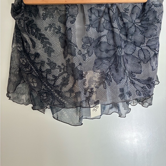 Elegant Black Lace Look Maldire Ballet Mini Skirt - Picture 6 of 9
